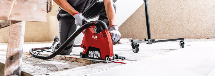 Diamantzaagmachine bestrating