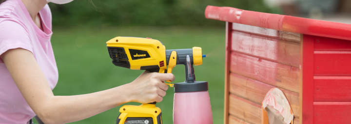 Professionele verfspuit schilder