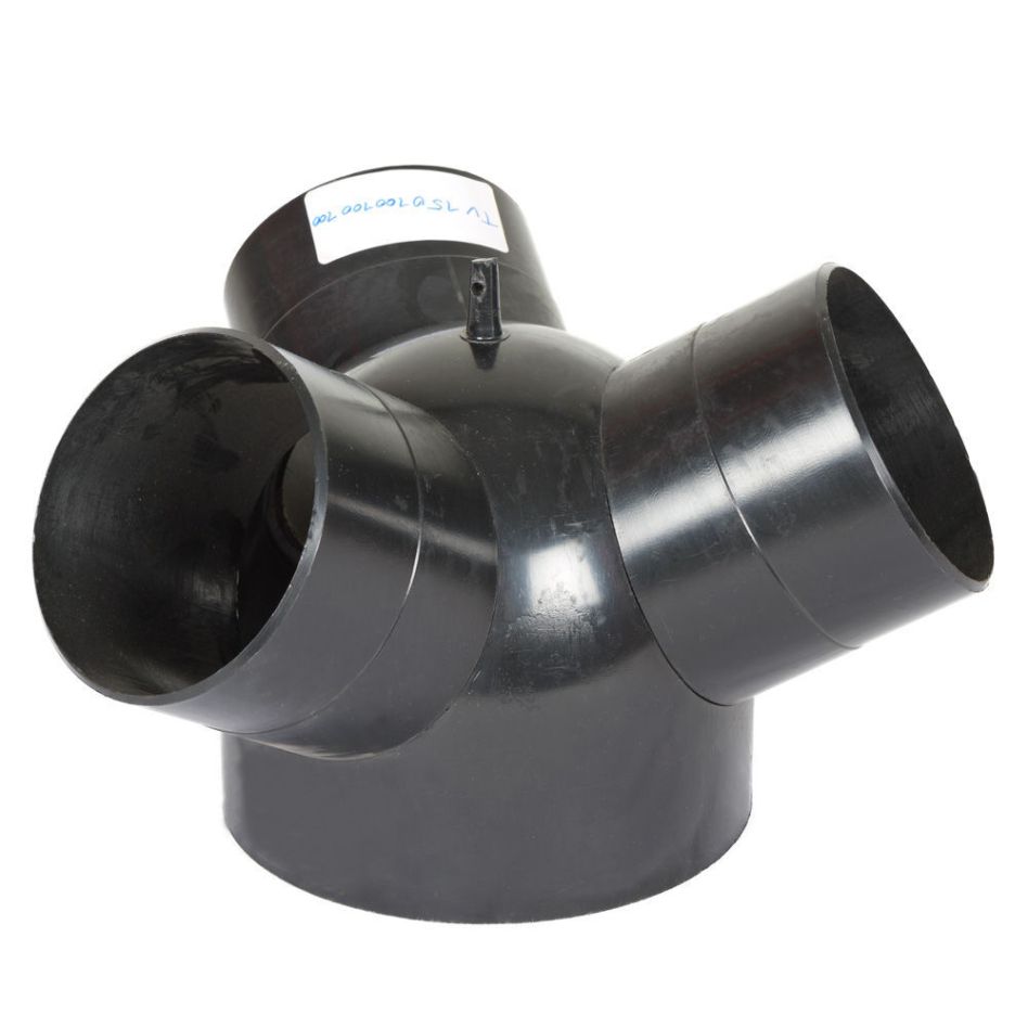 Holzmann TV150100100100 Y-verdeler: 150mmx Ø 3x100mm