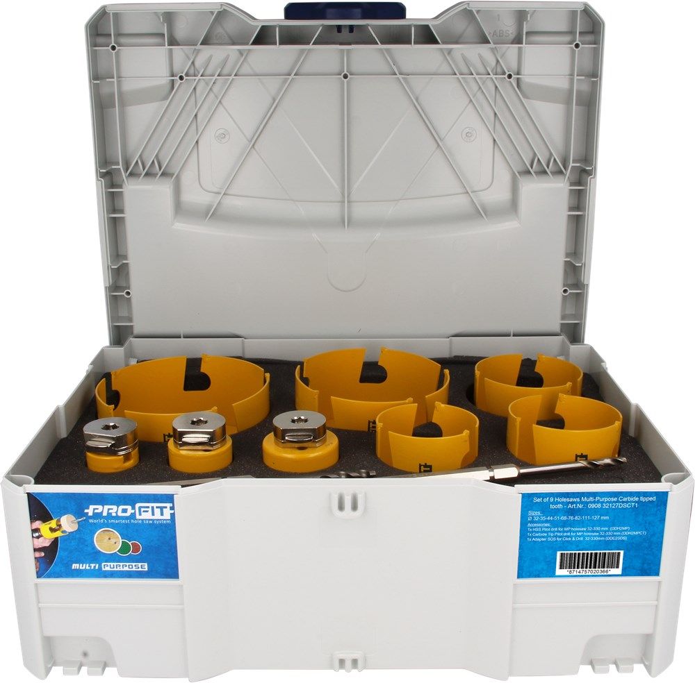 ProFit 090832127DSCT1  Gatzaag Multi Purpose Set 32/35/44/51/68/76/82/111/127 mm