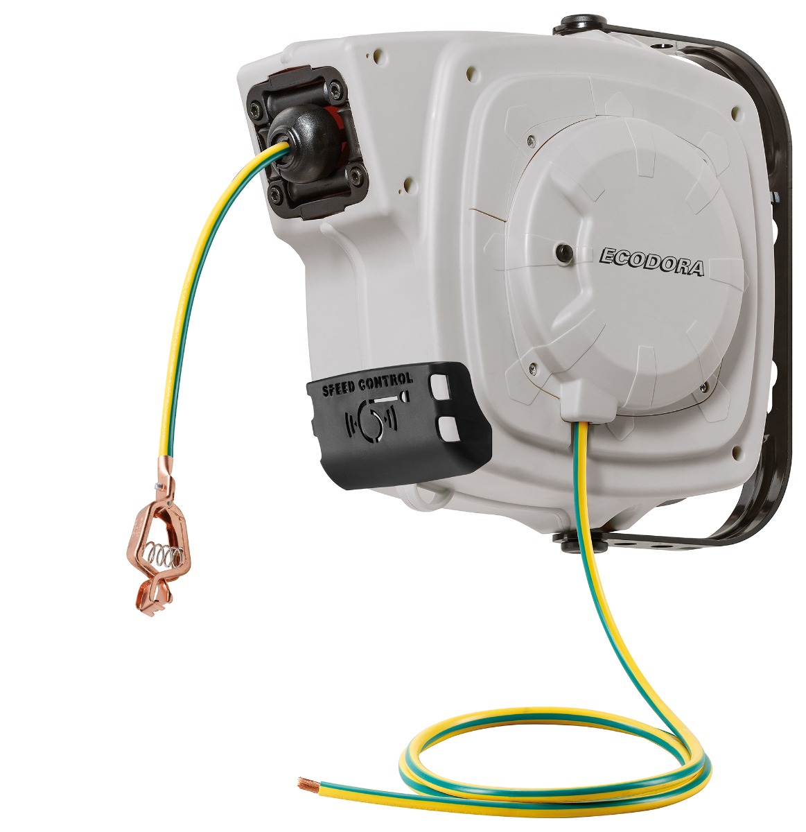 Ecodora 0E1161PF Muurhaspel 14+1M Aardingskabel 1X16 H07 Met Klem 100A + Speedcontrol