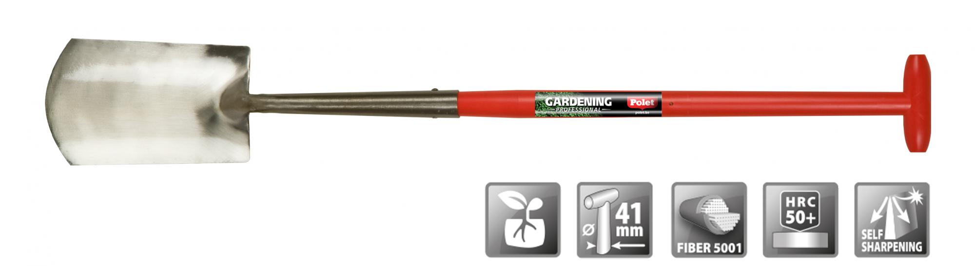 Polet 101018E Professionele Zwanehalsspade ZH 280/150/160 T-ST 75CM