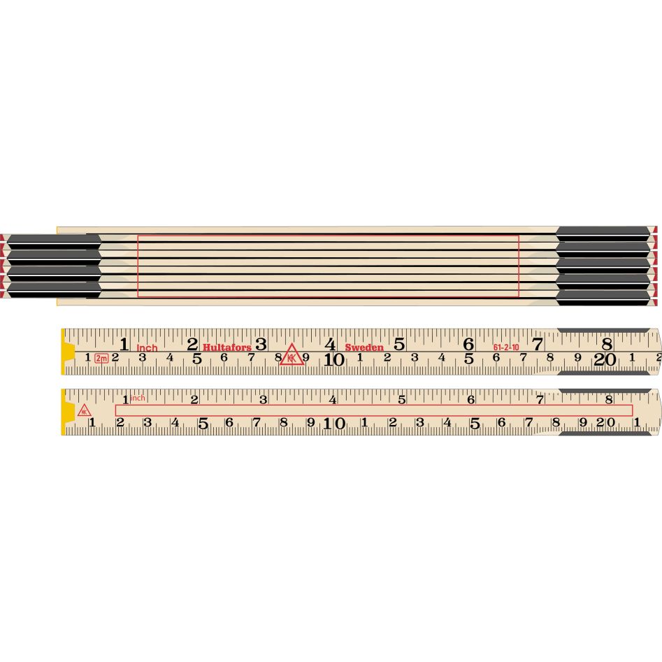 Hultafors HU100509 Duimstok 61 2m - 10-delig