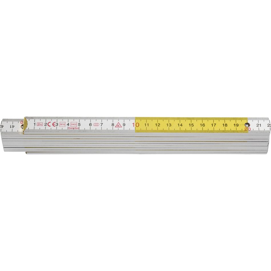 Hultafors HU109311 Duimstok 4000 2m - witgeel