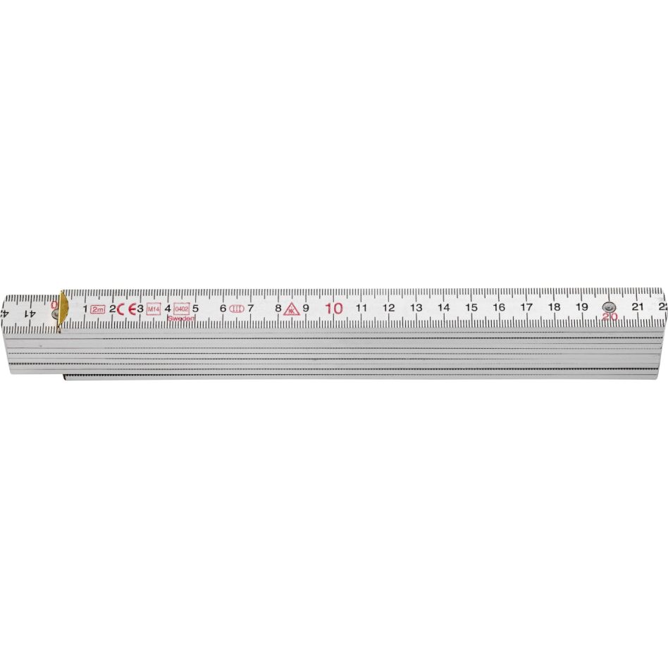 Hultafors HU109711 Duimstok 4000 2m - wit