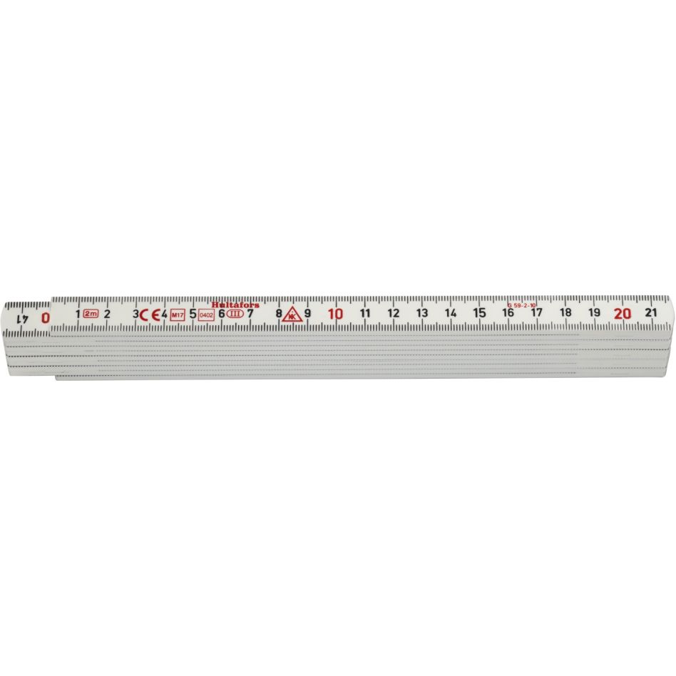 Hultafors HU200064 Duimstok G 59 2m - 10-delig - wit
