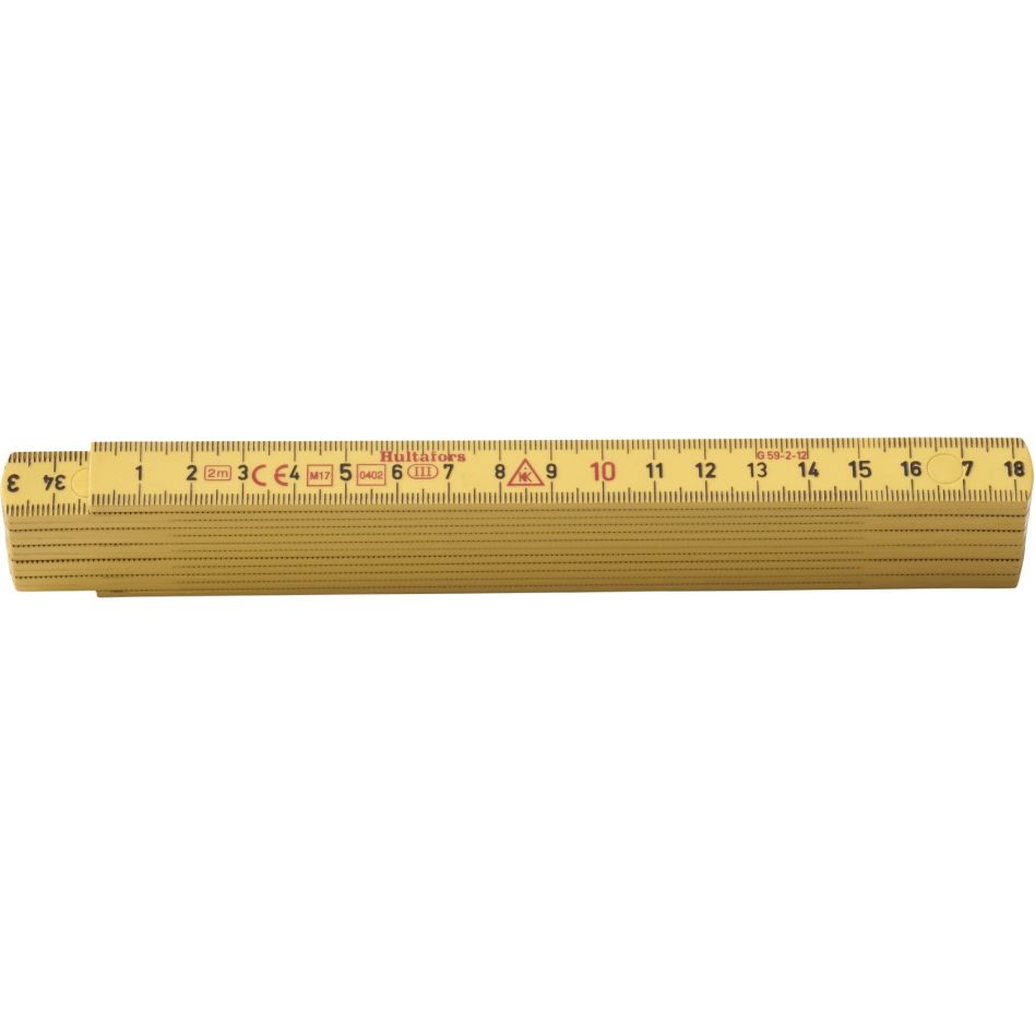Hultafors HU200104 Duimstok G 59 2m - 12-delig - geel