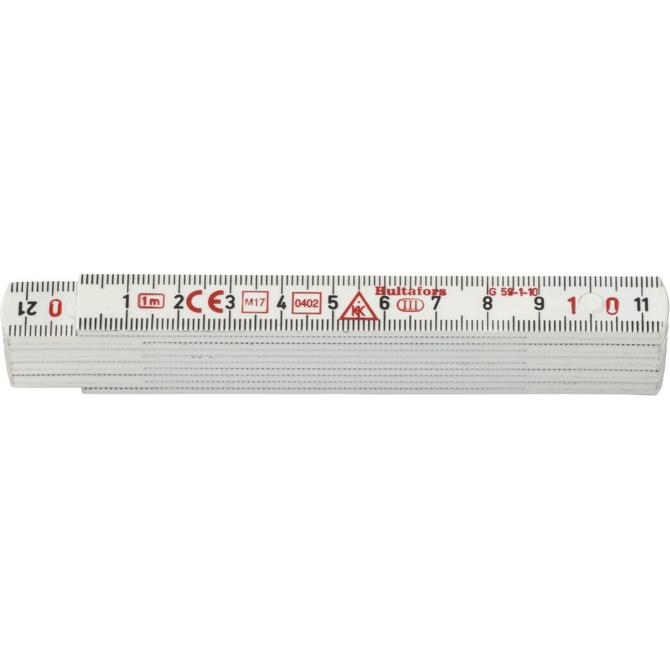 Hultafors HU200364 Duimstok G 59 1m - 10-delig - wit