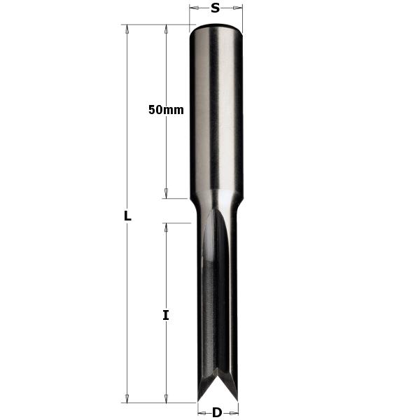 CMT 103.070.30 Visbekboor 7mm, schacht 16 x 50mm