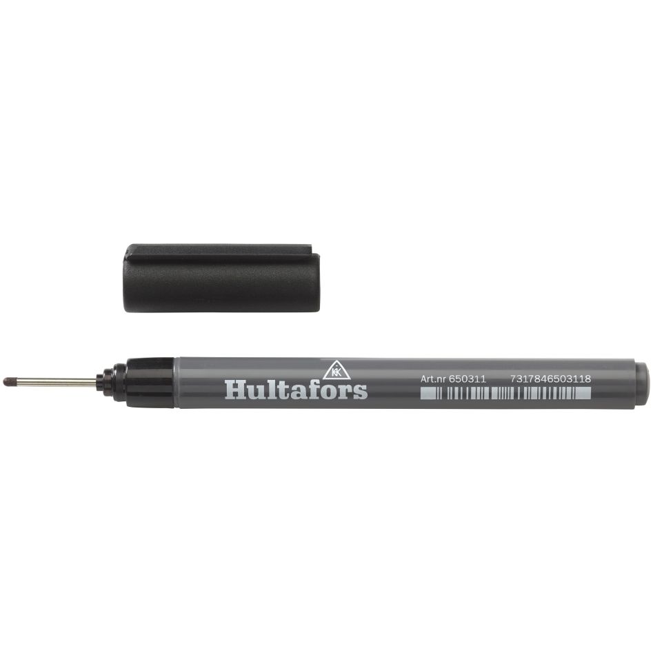 Hultafors HU650310 Markeerstift voor diepe gaten - zwart