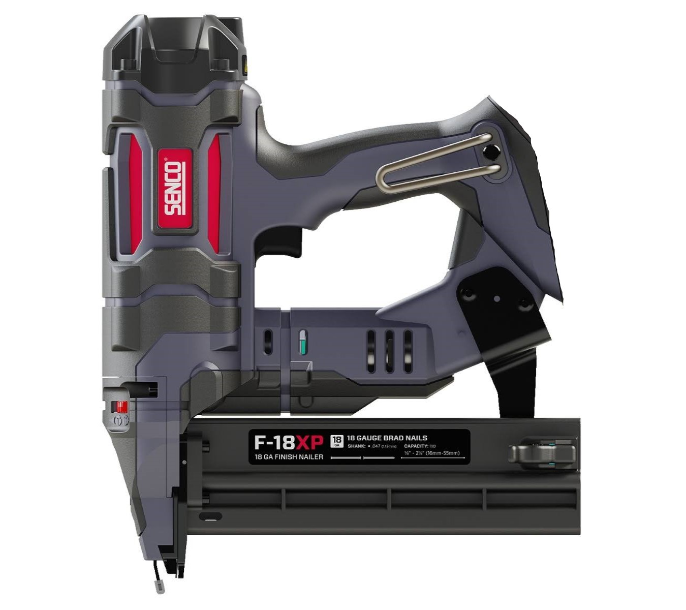 Senco 10M2001N-NB F-18XP FUSION Mini Brad 1,2 mm Tacker 18V 16-54 mm excl. accu's en lader - 2e Generatie