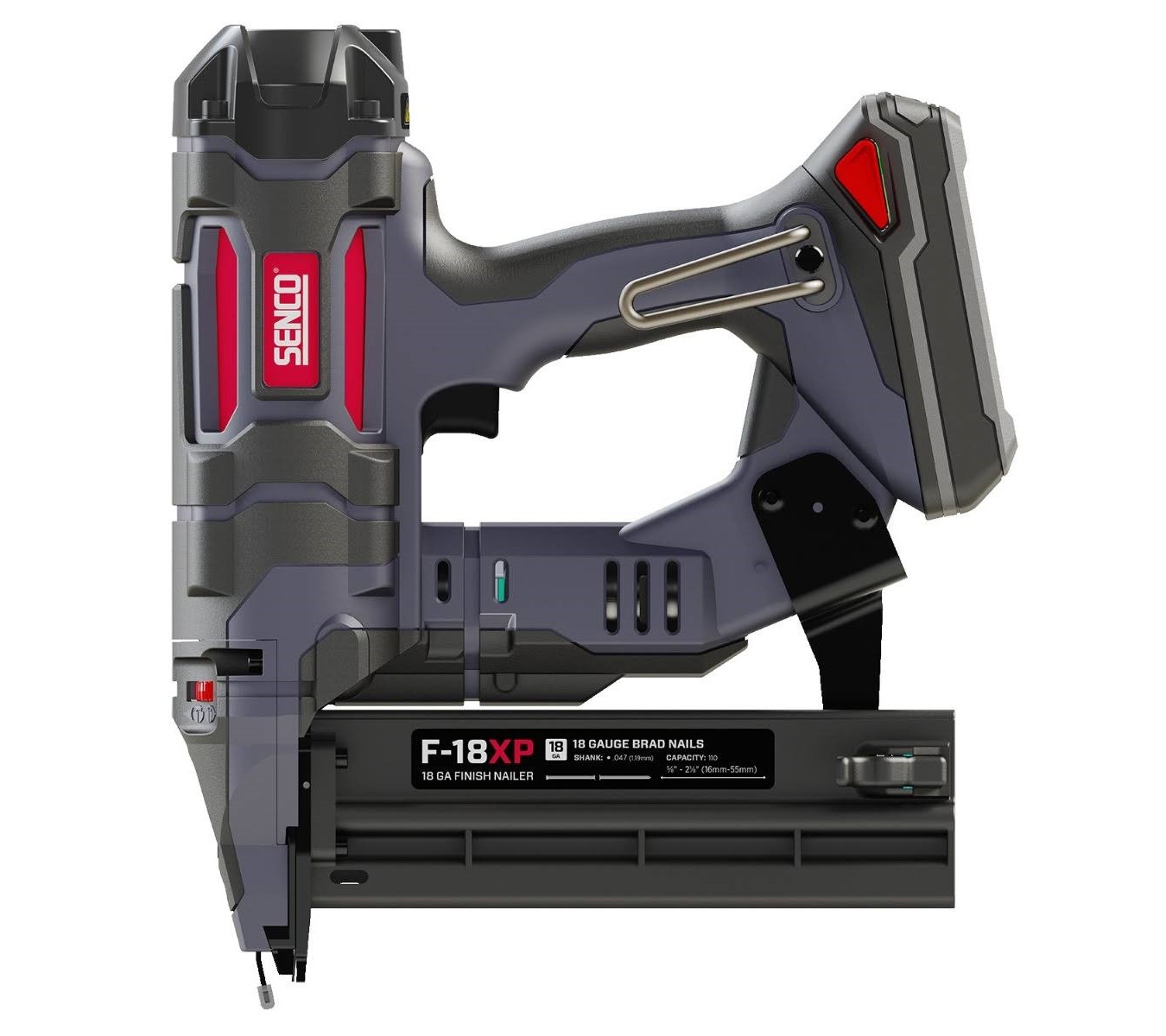 Senco 10M2001N F-18XP FUSION Mini Brad 1,2 mm Tacker 16-54 mm 18V 1 x accu 1,5Ah - 2e Generatie