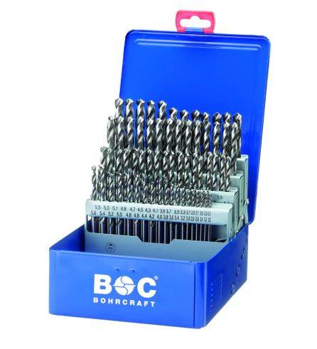 Bohrcraft 11201410081 Borenset MG210 BC HSS-G DIN 338 // 2-10,0x0,1/81-dlg