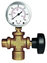 Rems 115110 R Aansluitstuk met manometer en afsluitventiel voor Push afperspomp