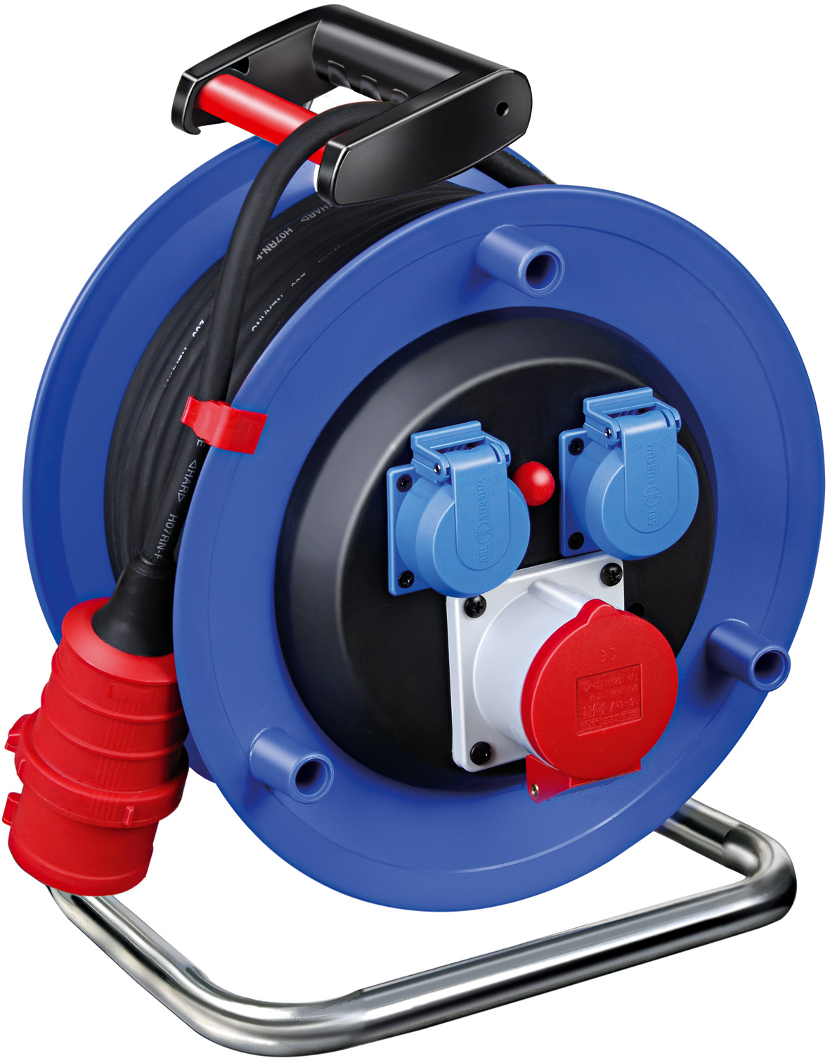 Brennenstuhl 1237990 Garant Krachtstroomhaspel CEE 1 20m H07RN-F 5G2,5 IP44 16A voor bouwplaatsen