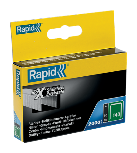 Rapid 11910733 Nr. 140 vlakdraadnieten RVS 10 mm 2.000 stuks