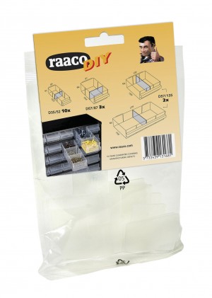 Raaco 131681 15 Mix Set tussenschotjes voor lade: 150-00, -02, -03 en -04