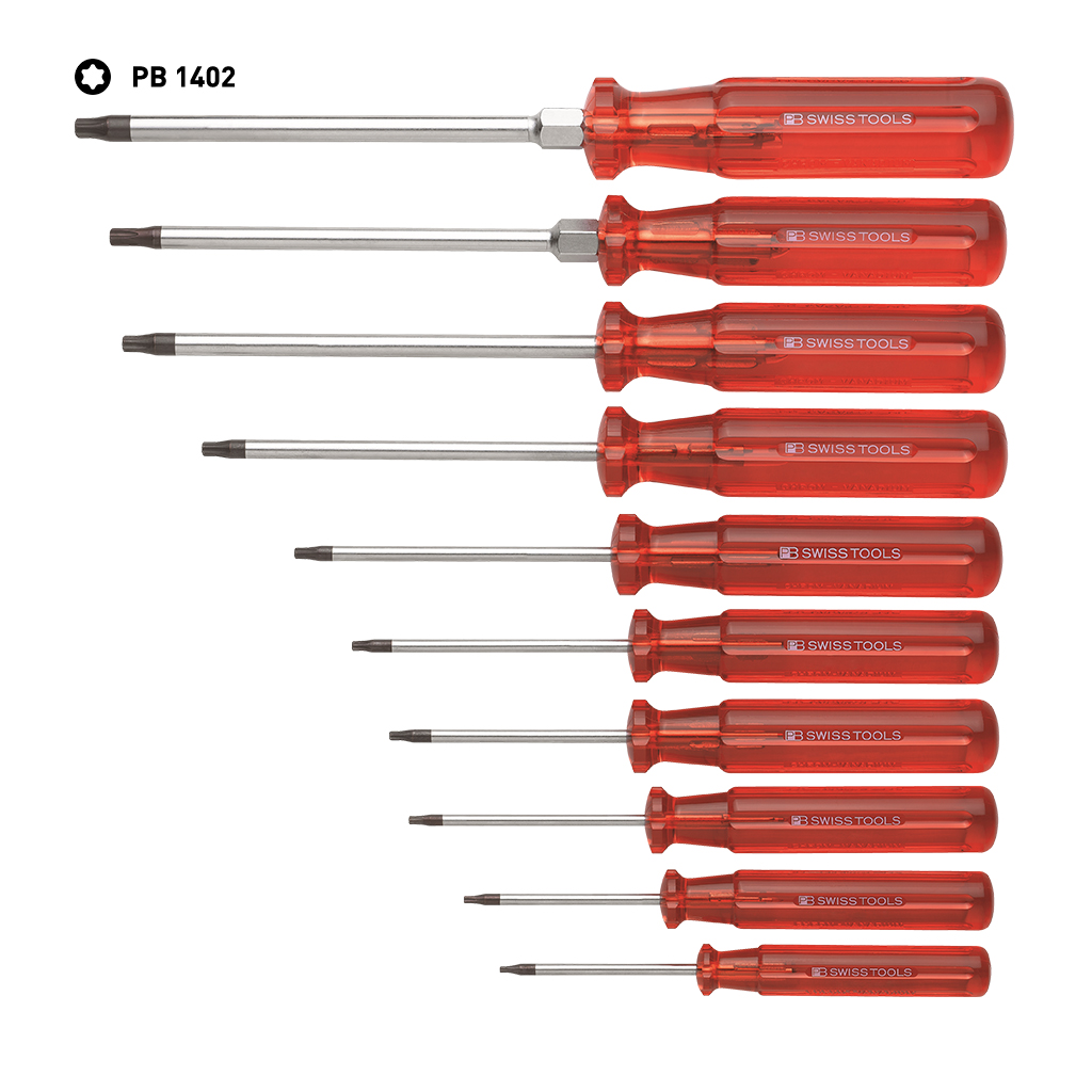 PB Swiss Tools PB 1402.CBB Klassieke schroevendraaiers 10 stuks
