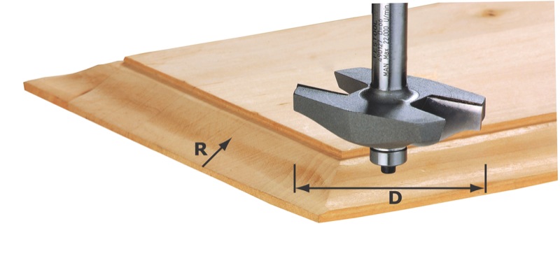 Festool Accessoires 490127 Afplatfrees HW schacht 12 mm HW S12 D67 x D12