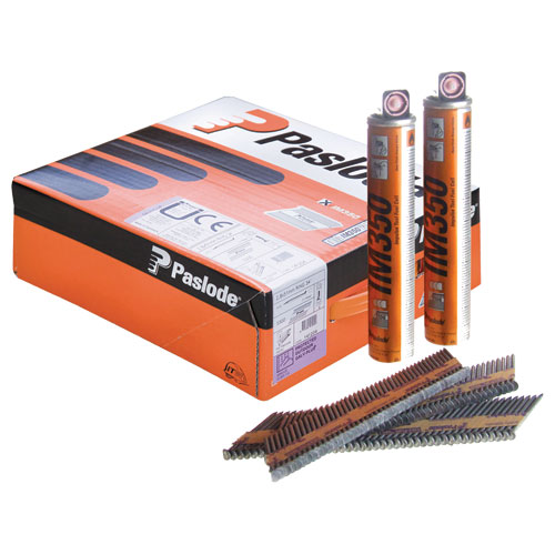 Paslode Bevestiging 141215 Stripnagel 2,8 x 75 ring blank D-kop (incl. gaspatronen) 2200 stuks