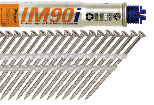 Paslode Bevestiging 142103 Nailscrew 2,8 / 3,2 X 65 INOX A2 +Gas IM90 1250 stuks