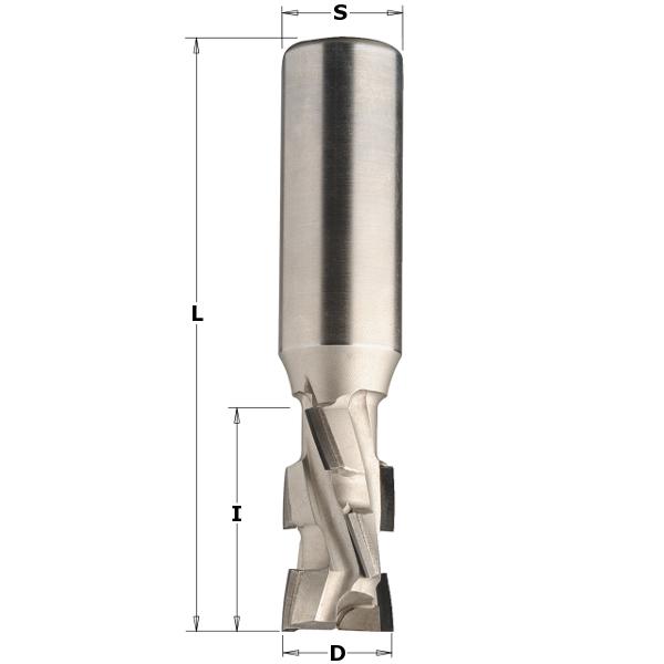 CMT 142.251.61 Diamant bovenfrees 25 mm, schacht 25 x 50 mm