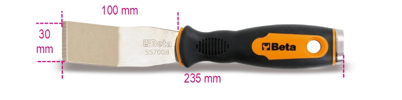 Beta 014790320 1479Rb/2-Gebogen Schraapmes