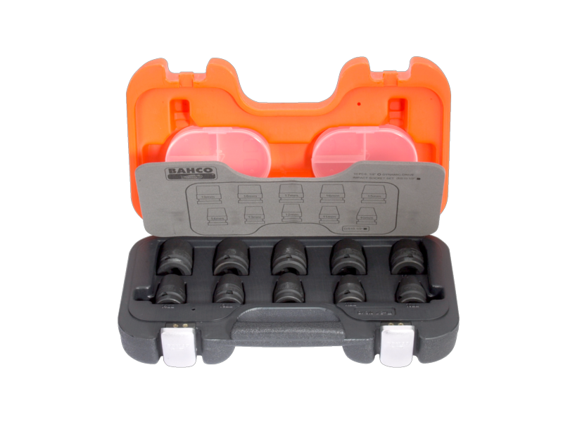 Bahco D/S10 Slagdopsleutelset 1/2" Metrisch 10-delig