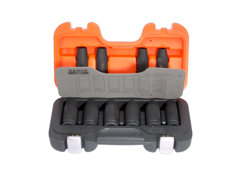 Bahco DD/S10 Slagdopsleutelset 1/2" Metrisch lang model, 10-delig
