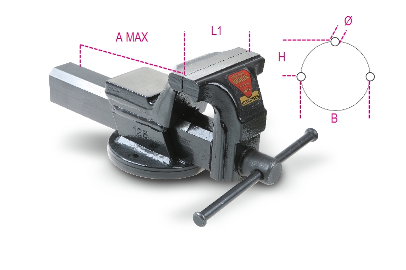 Beta 015990175 1599F Parallel Bankschroef 220 mm