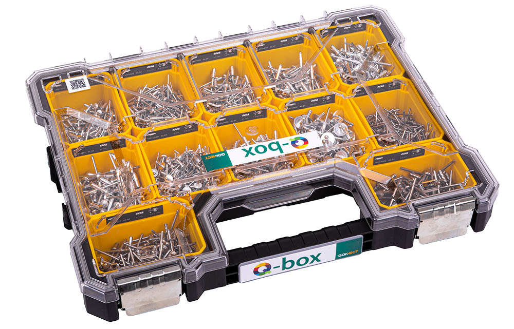 Pull-Link 15ASSORT-MULTI-BIG-Q Blindklinknagels Alu/Staal/RVS 1275 stuks Assortiment