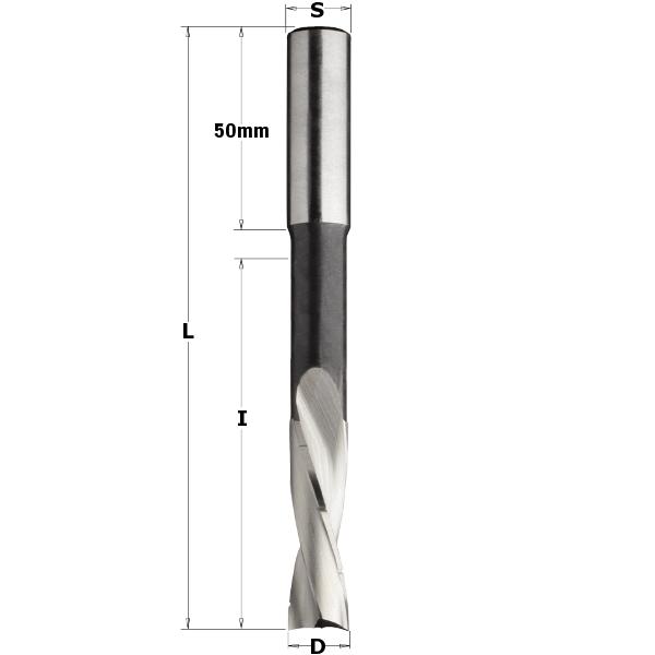 CMT 160.100.31 Spiraal langgatboor rechts 10mm schacht 13x50