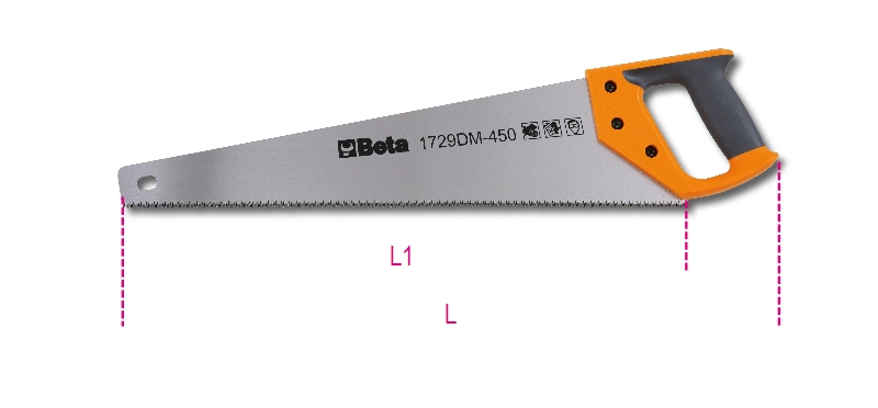 Beta 017290450 1729Dm 450-Houtzaag 450 L mm