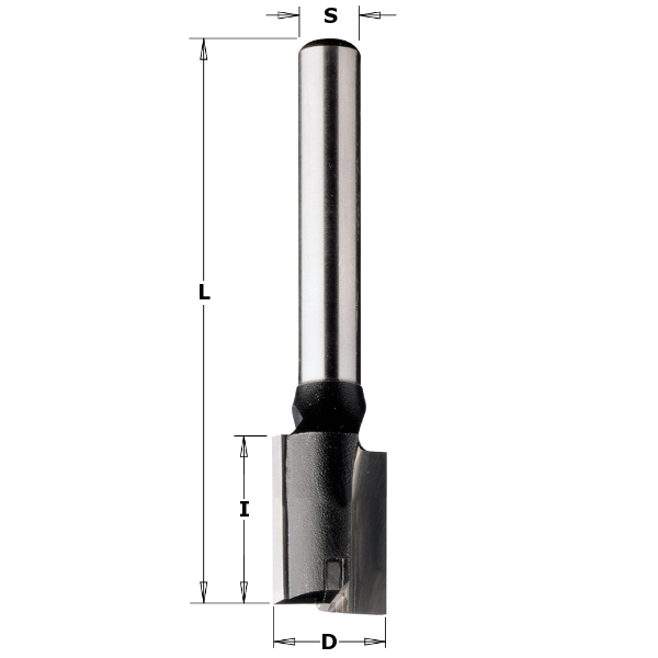 CMT 174.110.11 11 mm Groeffrees met ook onderkant bezet met HM schacht 8 mm