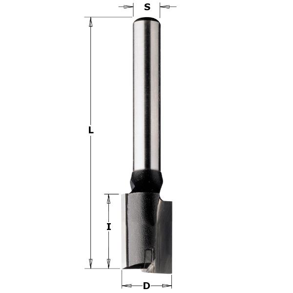CMT 174.320.11 Rechte groeffrees 32mm, schacht 8mm