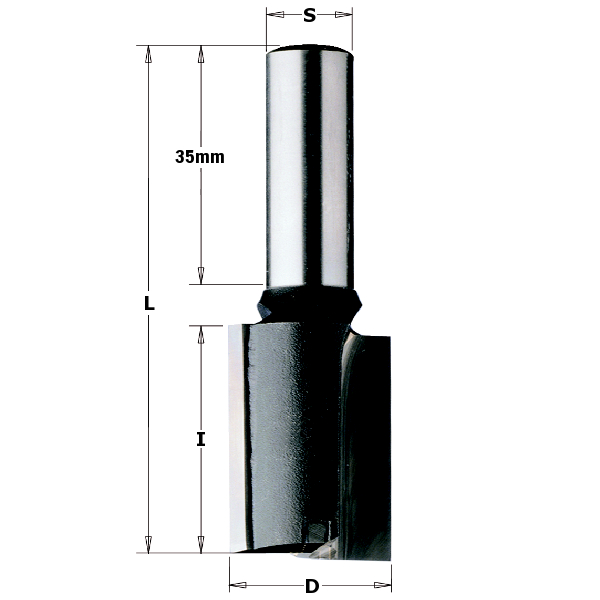 CMT 176.120.11 12 mm Groeffrees snijfrees lang schacht 10 mm