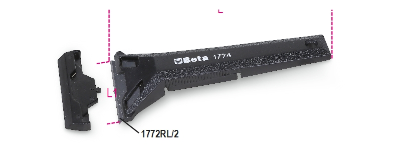 Beta 017740001 1774-Universeel Schraapmes 155 mm