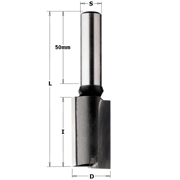 CMT 177.300.11 30 mm Groeffrees snijfrees extra lang schacht 12 mm