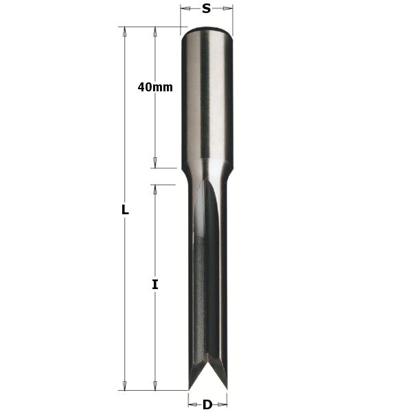 CMT 179.090.50 Visbekboor 9mm, schacht 13 x 40mm
