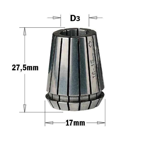CMT 184.030.16 Spantang ER16 3mm