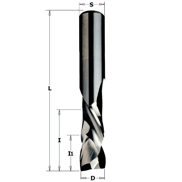CMT 190.040.11 Snijfrees schroefvorm spiraal afwisselend positieve/negatief, rechts diameter 4mm