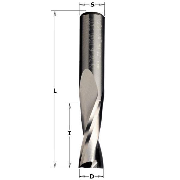 CMT 191.050.11 Spiraalfrees 5mm, schacht 5mm