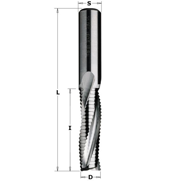 CMT 195.100.12 Schrobfrees 10mm, schacht 10mm links