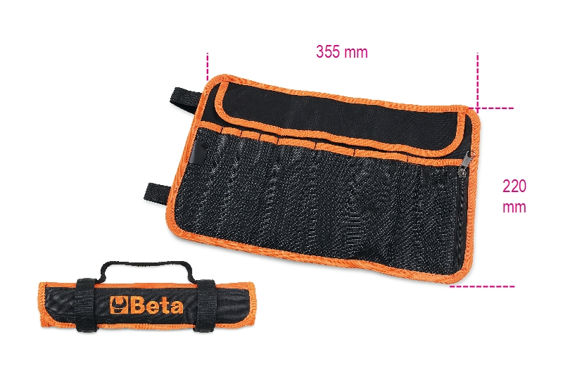 Beta 020020060 7-vaks polyester Foudraal met lege rits - 35,5x22 cm