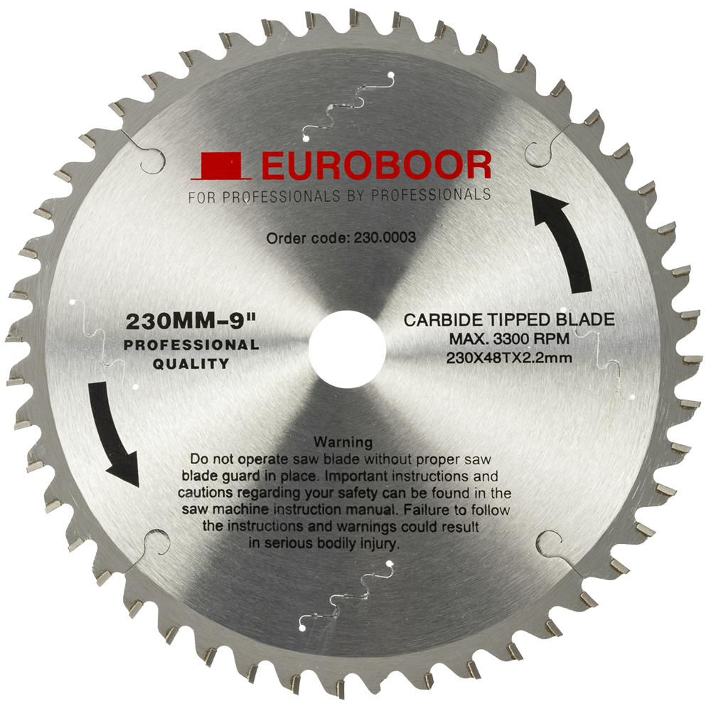 Euroboor 31612304801004 230.0003 Zaagblad 230 mm Asgat 25,4 mm metaal