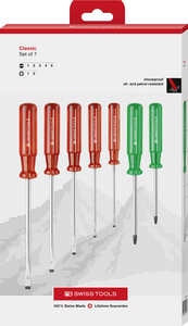 PB Swiss Tools PB250.P CBB 250.P CBB Classic schroevendraaierset Pozidrive/Sleuf