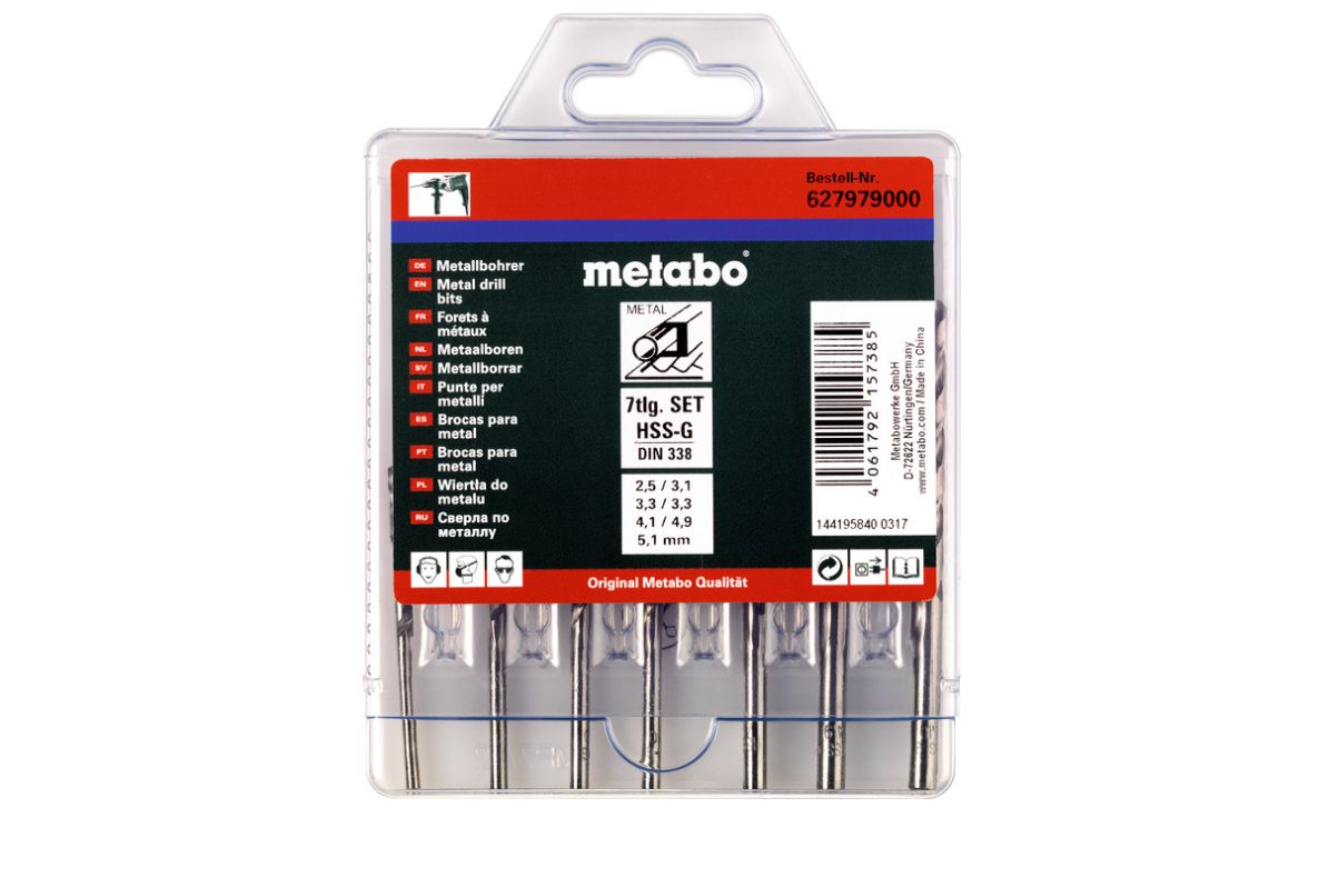 Metabo Accessoires 627979000 HSS-G borencassette, 7 delig