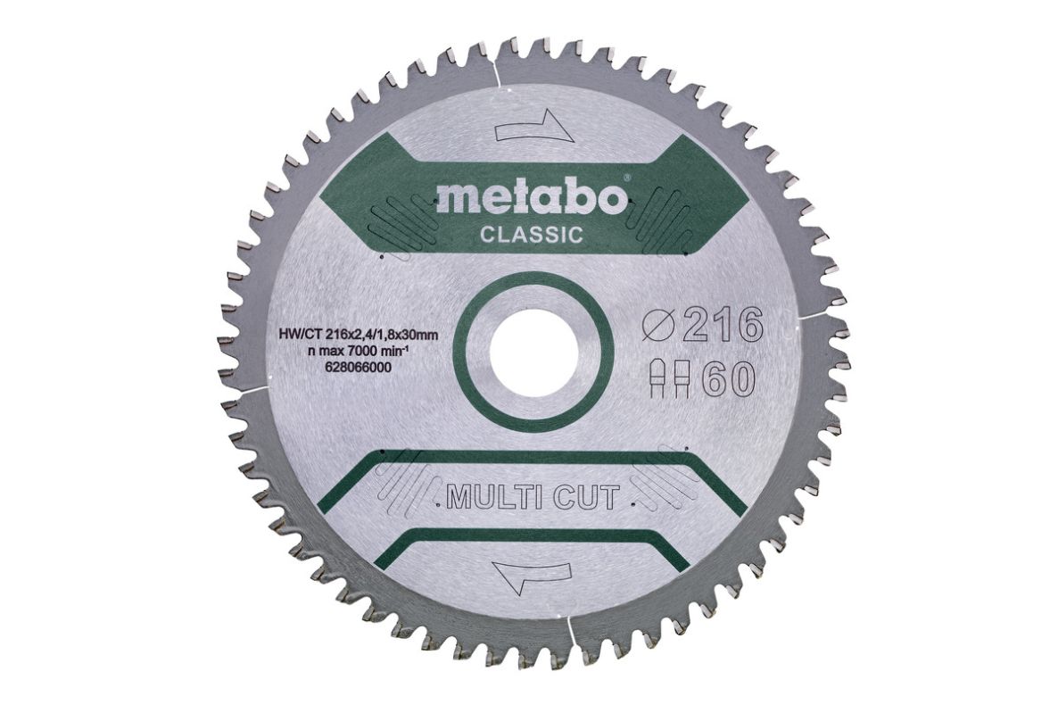 Metabo Accessoires 628667000 Cirkelzaagblad Multi Cut Classic 305x30 80 FZ/TZ 5°neg /B