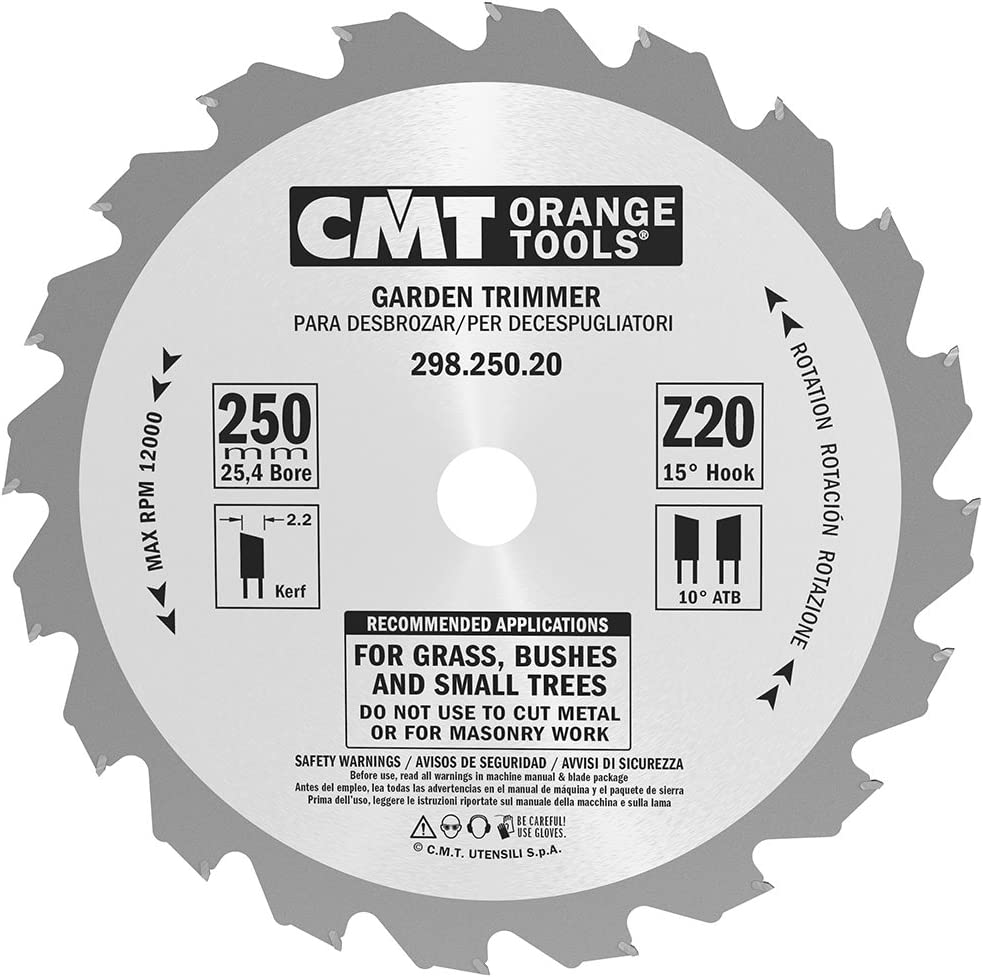 CMT 298.250.20 Snoei Cirkelzaagblad voor bosmaaier 250 x 25,4 x 20T