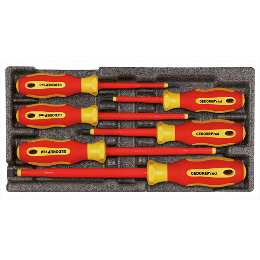 Gedore RED 3301715 R22150016 VDE-Schroevendraaierset 6-Delig